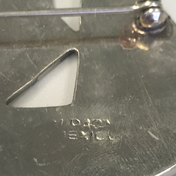 Sailboat Brooch in Abalone Mother of Pearl and 925 silver - Picture 3 of 3